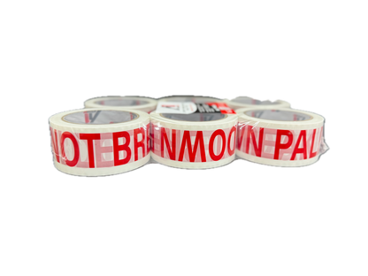 A1 Tapes Do Not Break Down Pallet Tape Red/White 48mm x 66m x 50um, 36 Rolls/Carton