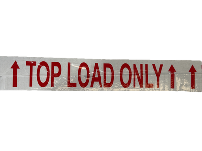 A1 Tapes Top Load Printed Tape Red/White 48mm x 66m x 50um, 36 Rolls/Carton