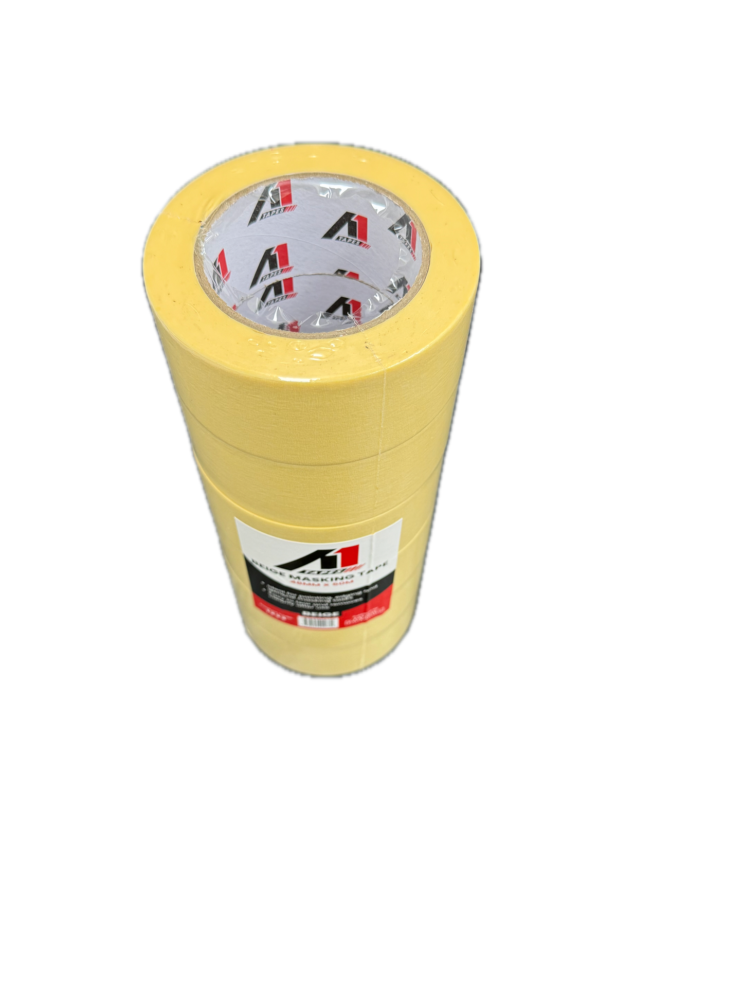 A1 Tapes Beige Masking Tape 48mm x 50m x 130um, 24 Rolls/Carton