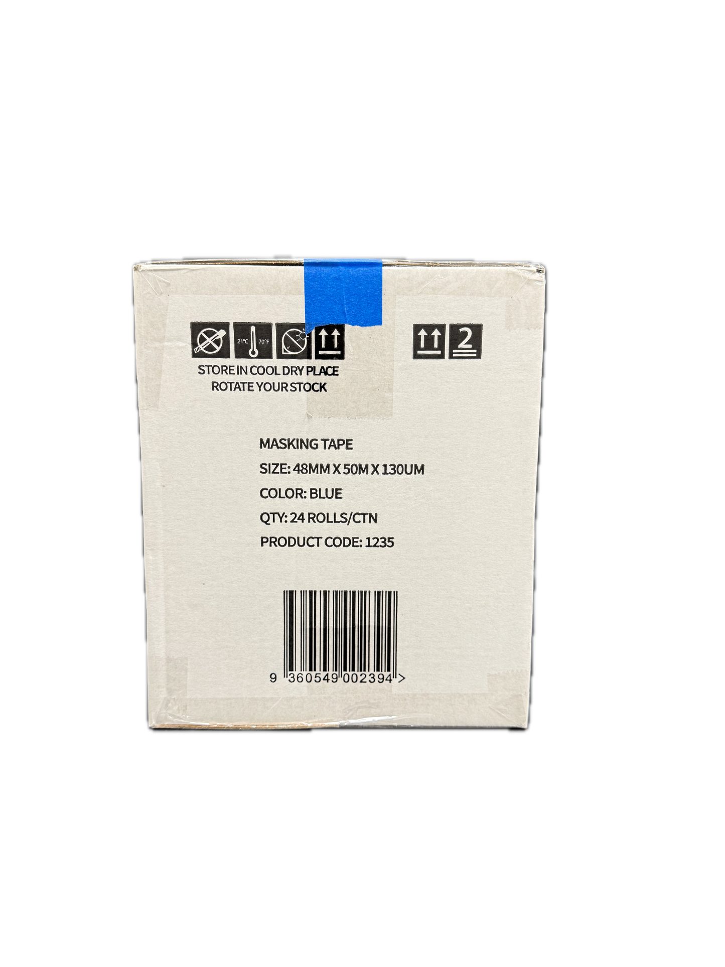 A1 Tapes Blue Masking Tape 48mm x 50m x 130um, 24 Rolls/Carton