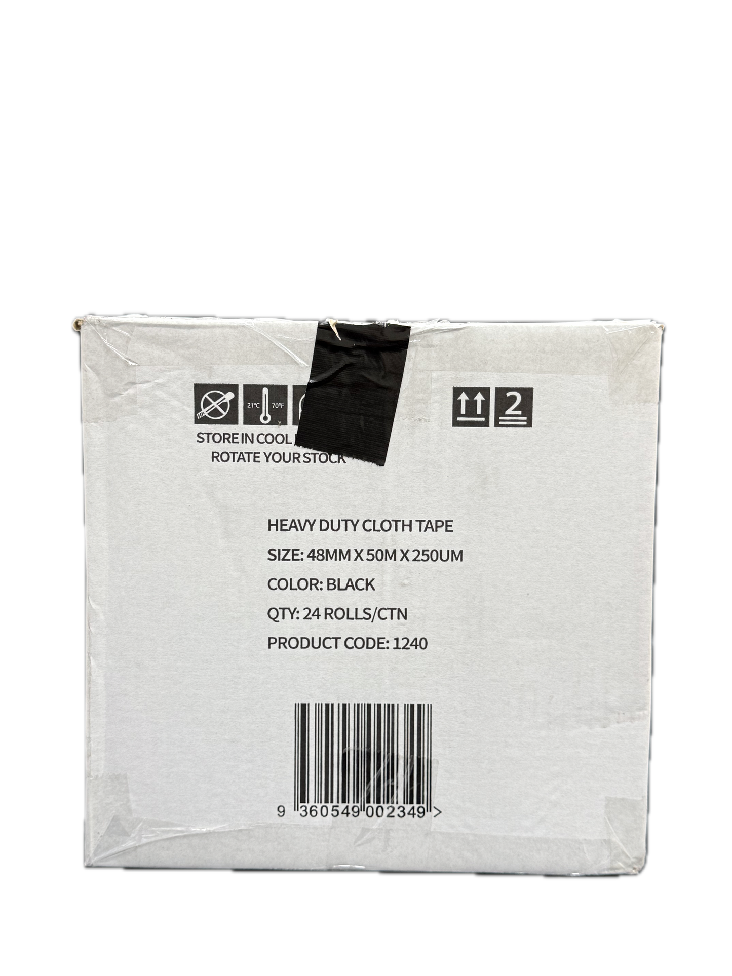 A1 Tapes Black Cloth Tape 48mm x 50m x 250um