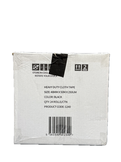 A1 Tapes Black Cloth Tape 48mm x 50m x 250um