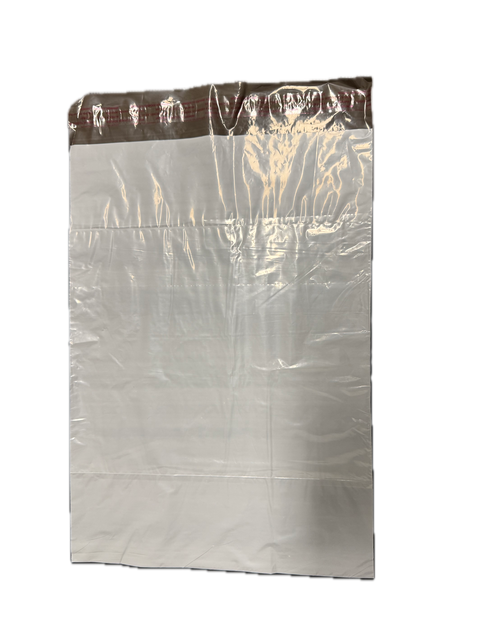 White Courier Air LDPE Bags - 300 x 430mm + 40mm Lip with clear pouch