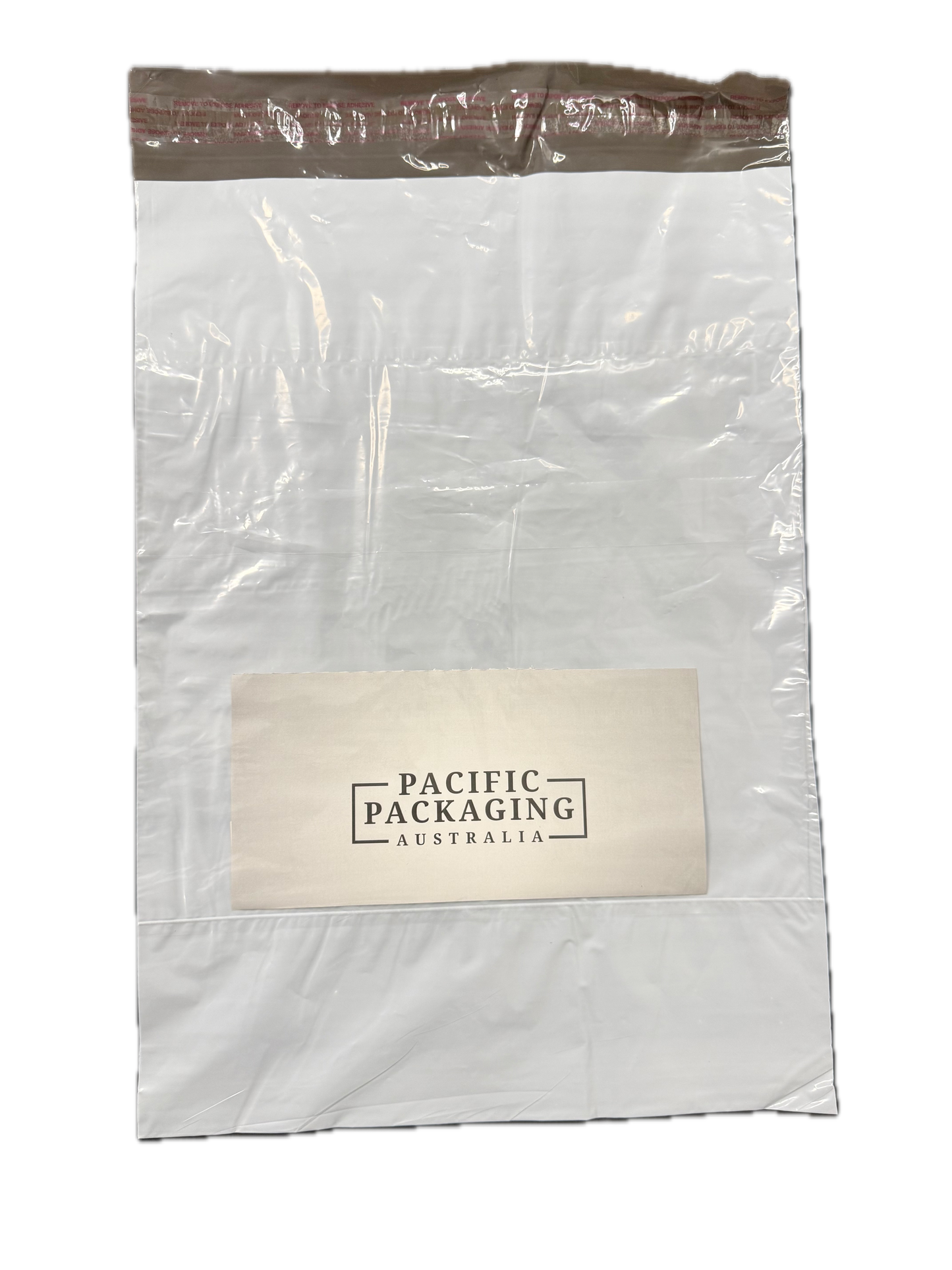 White Courier Air LDPE Bags - 300 x 430mm + 40mm Lip with clear pouch