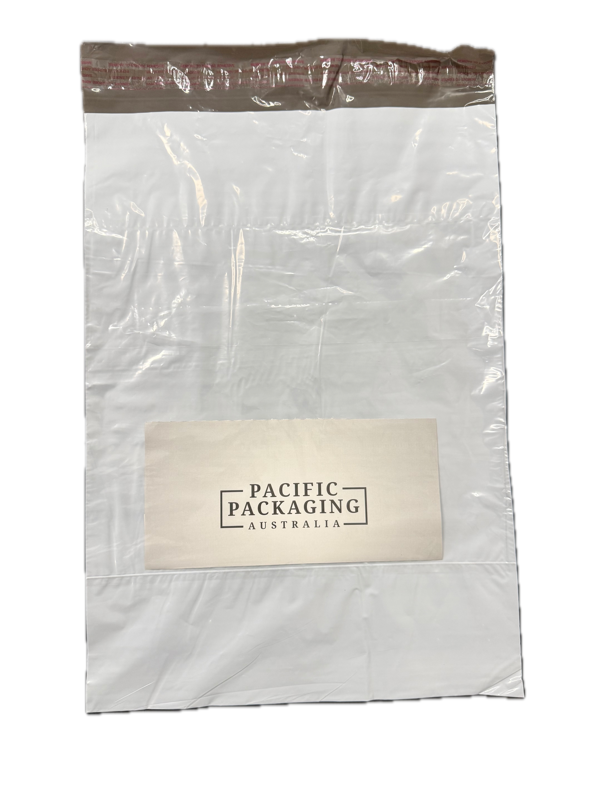 White Courier Air LDPE Bags - 300 x 430mm + 40mm Lip with clear pouch