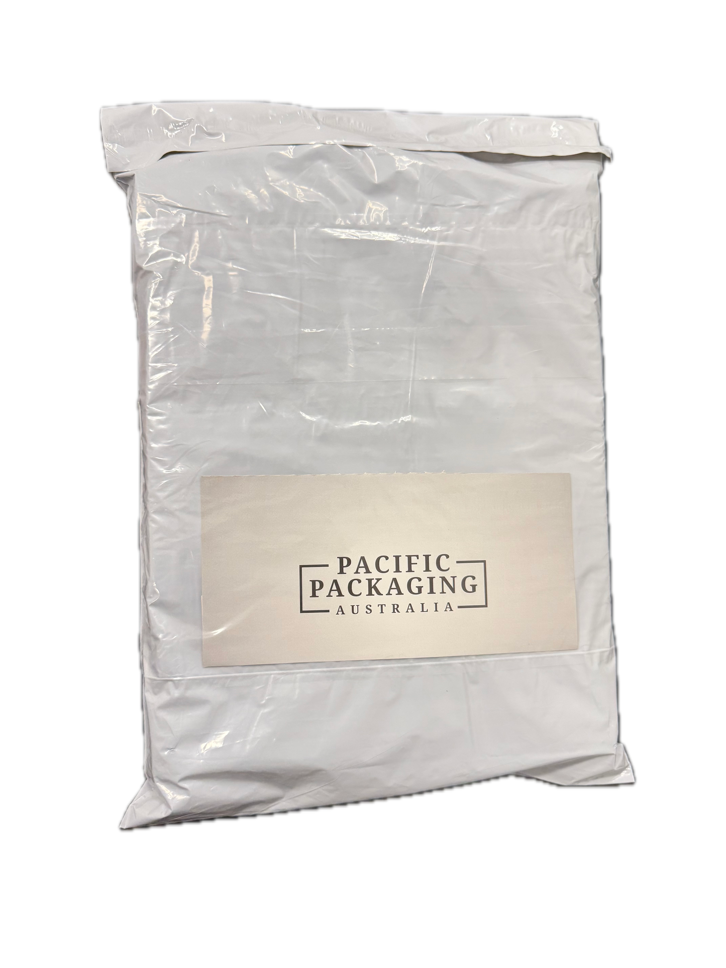 White Courier Air LDPE Bags - 300 x 430mm + 40mm Lip with clear pouch