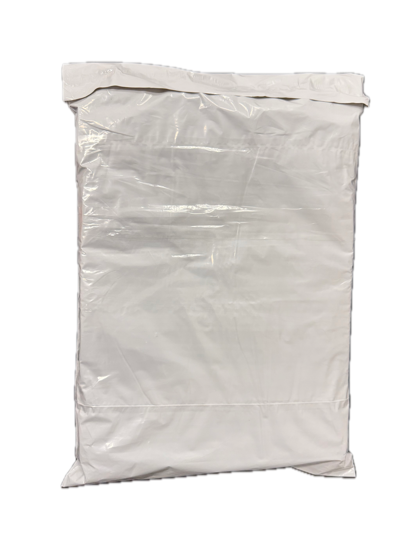 White Courier Air LDPE Bags - 300 x 430mm + 40mm Lip with clear pouch