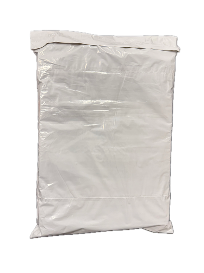 White Courier Air LDPE Bags - 300 x 430mm + 40mm Lip with clear pouch