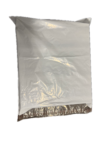 White Courier Air LDPE Bags - 430mm x 500mm + 40mm Lip