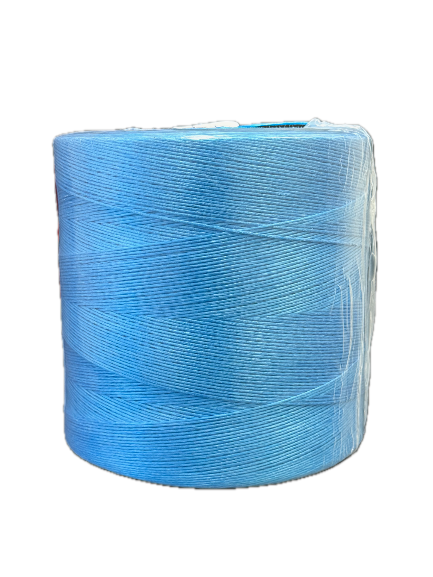 TYMATE Blue Polypropylene Horticultural Twine spool, back view, with label