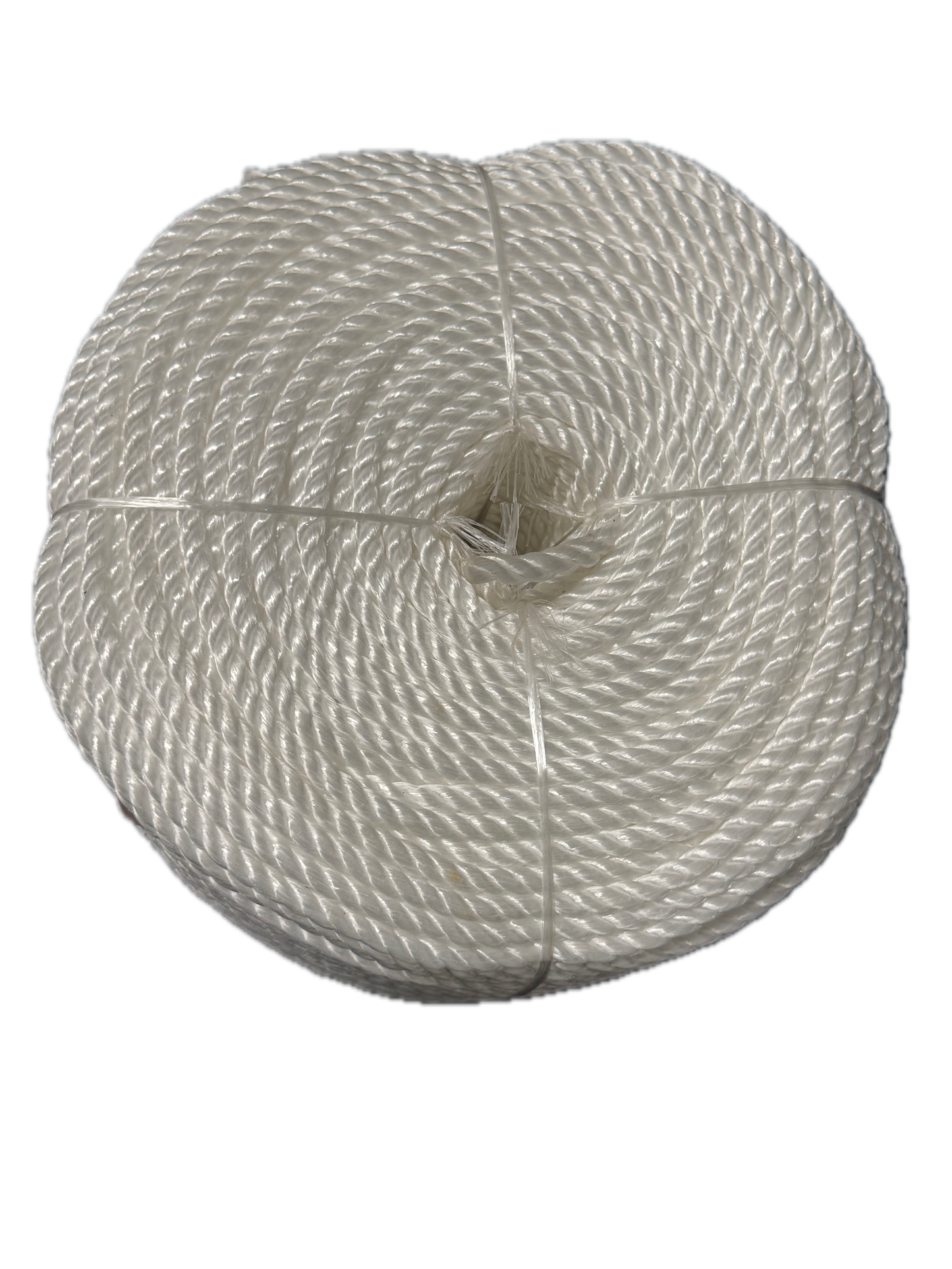 TYMATE White Polypropylene Rope 8mm x 250m – 3 Strand Twist Coil