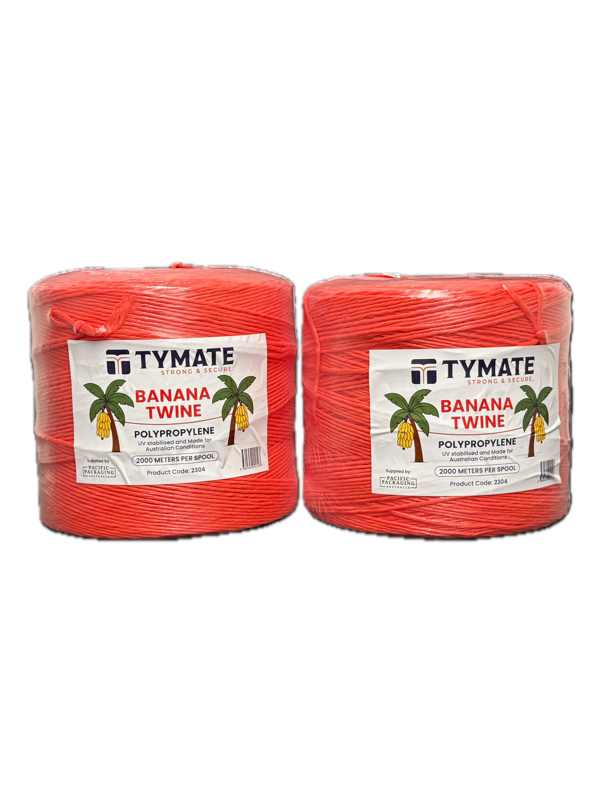 TYMATE PP Banana Twine 3250 Tex (29300 Denier) – Red – 2000m Roll – UV Stabilised