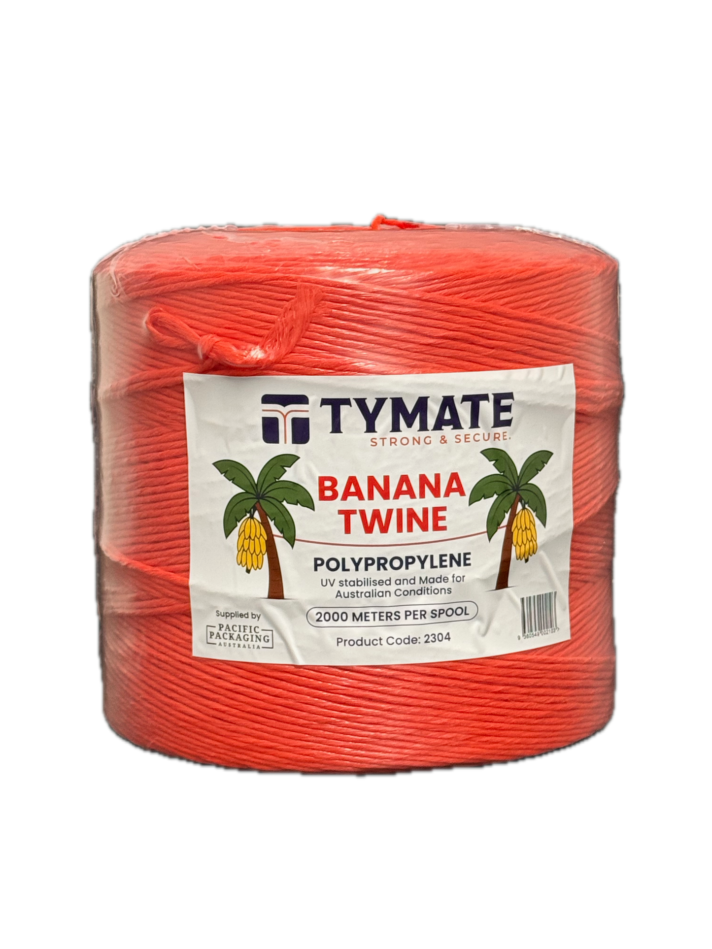 TYMATE PP Banana Twine 3250 Tex (29300 Denier) – Red – 2000m Roll – UV Stabilised