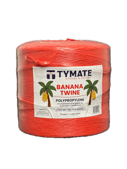 TYMATE PP Banana Twine 3250 Tex (29300 Denier) – Red – 2000m Roll – UV Stabilised