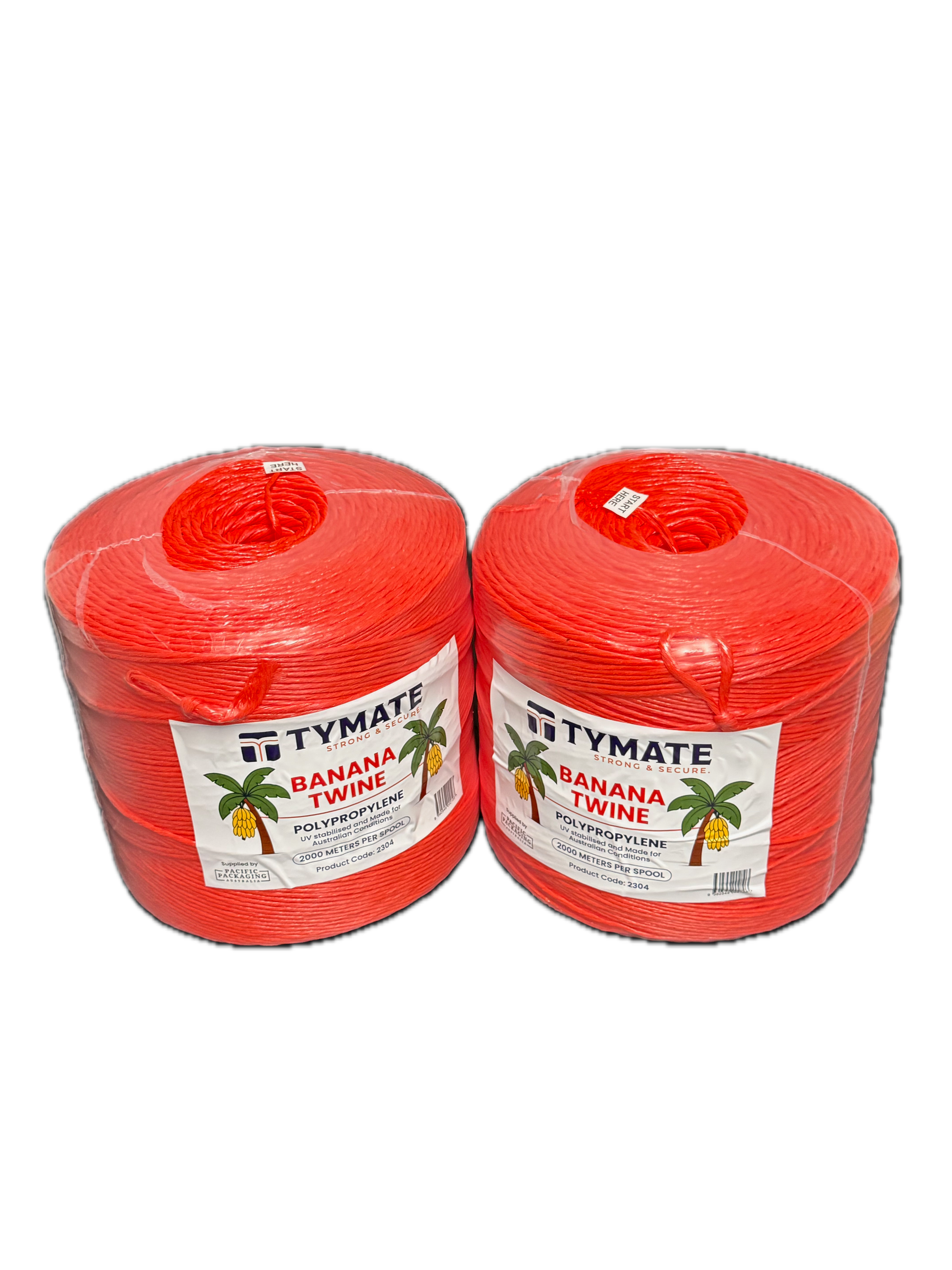 TYMATE PP Banana Twine 3250 Tex (29300 Denier) – Red – 2000m Roll – UV Stabilised