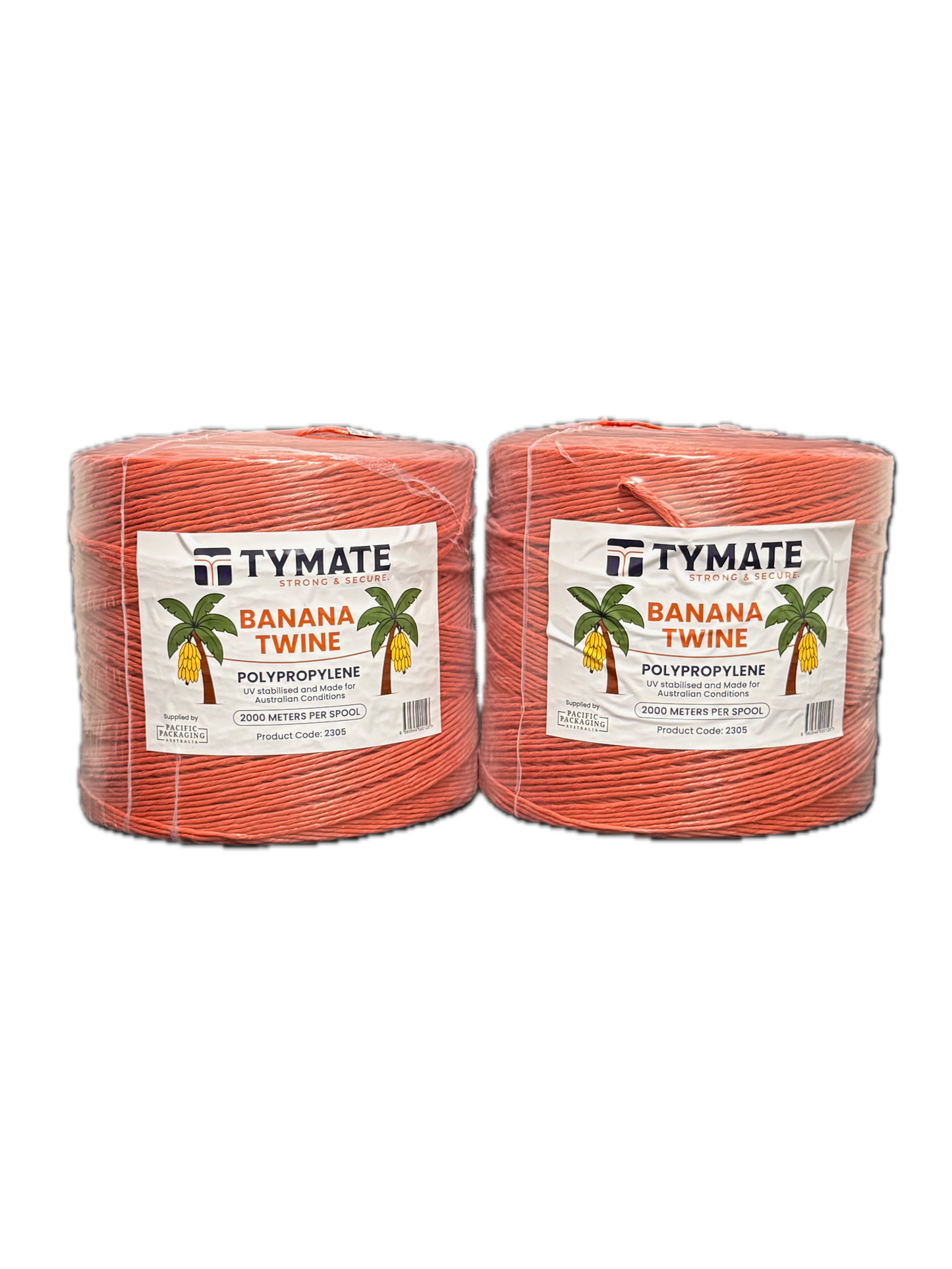 TYMATE PP Banana Twine 3250 Tex (29300 Denier) – Orange – 2000m Roll – UV Stabilised
