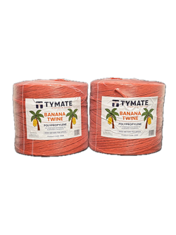 TYMATE PP Banana Twine 3250 Tex (29300 Denier) – Orange – 2000m Roll – UV Stabilised