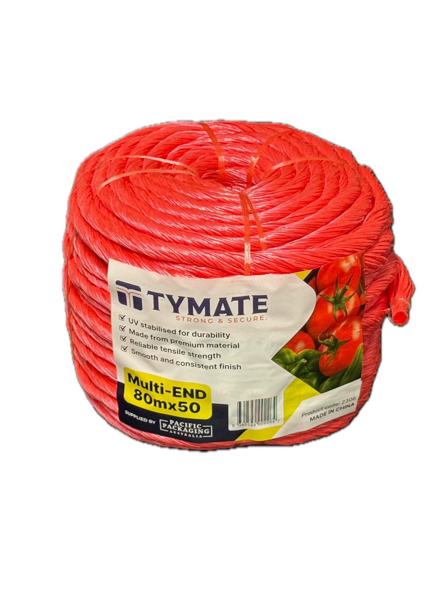 TYMATE Tomato Twine 80m Red | UV Stabilised 50 Ply PP Twine