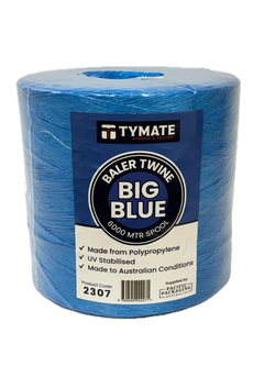 TYMATE Big Blue Polypropylene Baler Twine 6000m 6kg Roll, UV Treated
