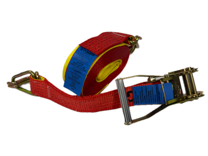 TYMATE Ratchet Tie Down 9m x 50mm LC 2500kg Hook & Keeper – Red