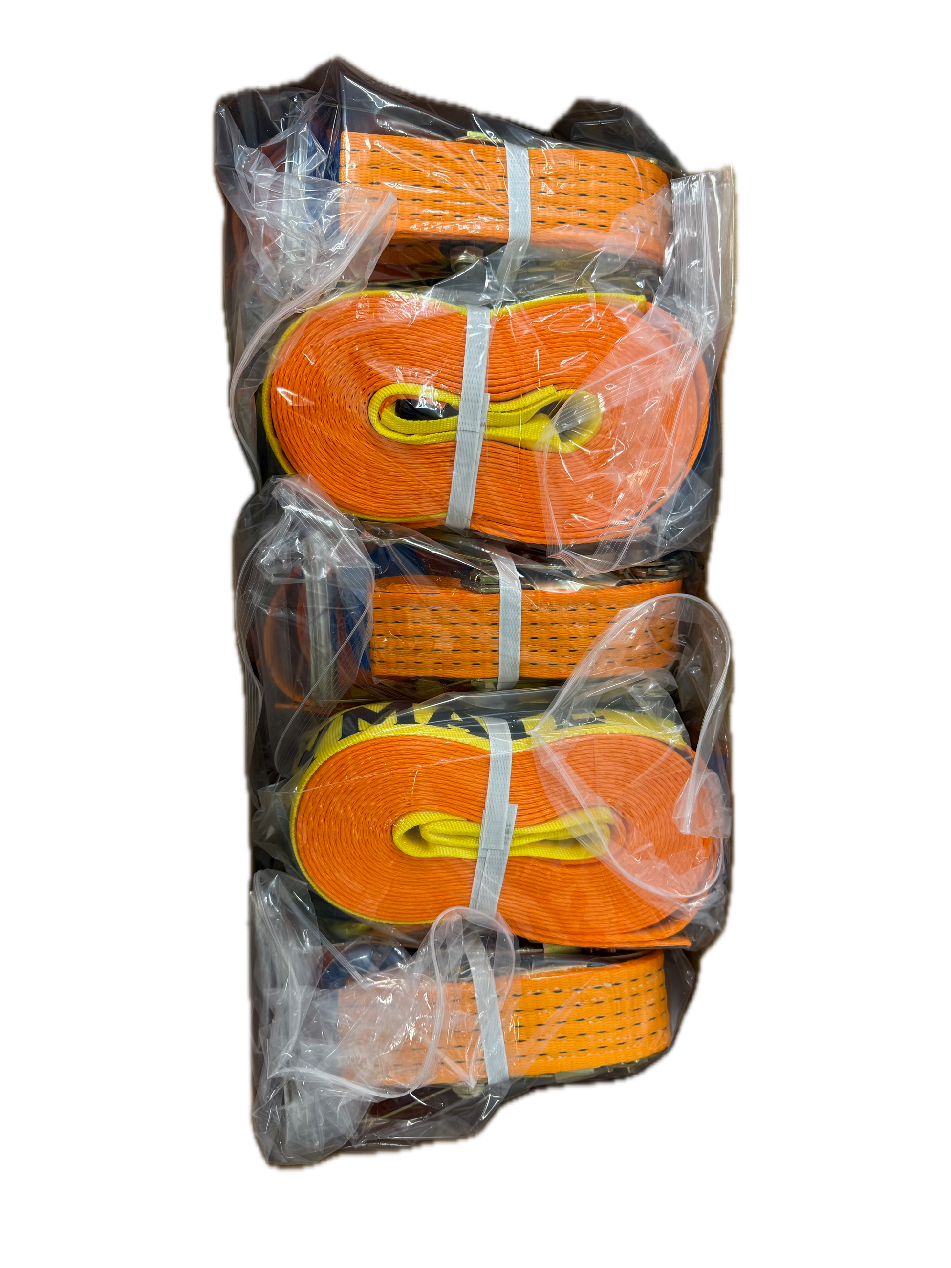 TYMATE Ratchet Tie Down 9m x 50mm LC 2500kg Double J Hooks – Orange
