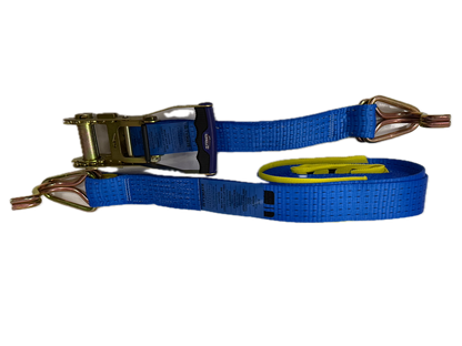 TYMATE Ratchet Tie Down 9m x 50mm 2500kg LC Rubber Handle - Blue