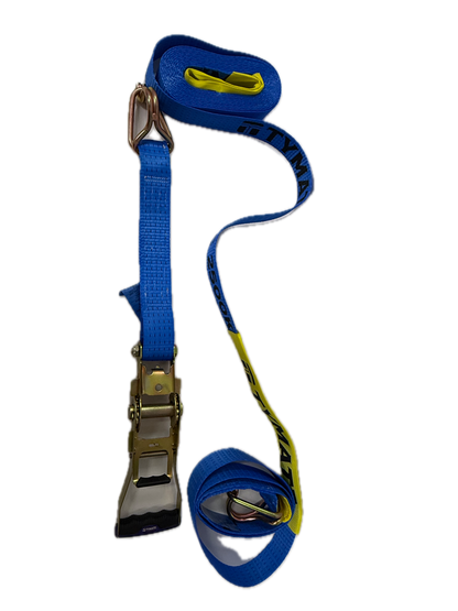 TYMATE Ratchet Tie Down 9m x 50mm 2500kg LC Rubber Handle - Blue
