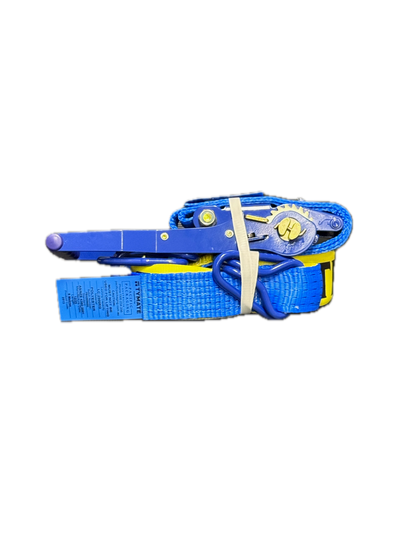 TYMATE Ratchet Tie Down (Reverse Action) Ergo 9m x 50mm Swan Hook LC 2500kg - Blue