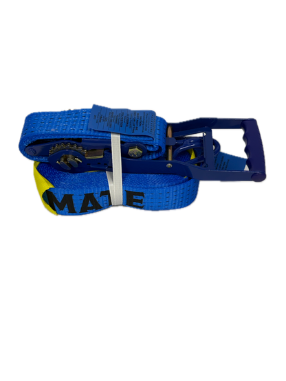 TYMATE Ratchet Tie Down (Reverse Action) Ergo 9m x 50mm Swan Hook LC 2500kg - Blue