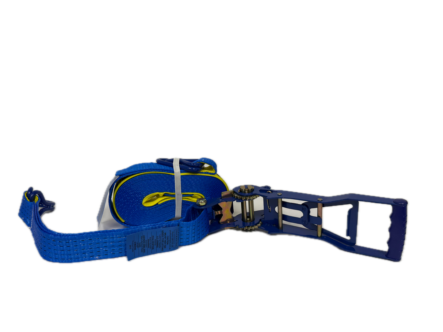 TYMATE Ratchet Tie Down (Reverse Action) Ergo 9m x 50mm Swan Hook LC 2500kg - Blue