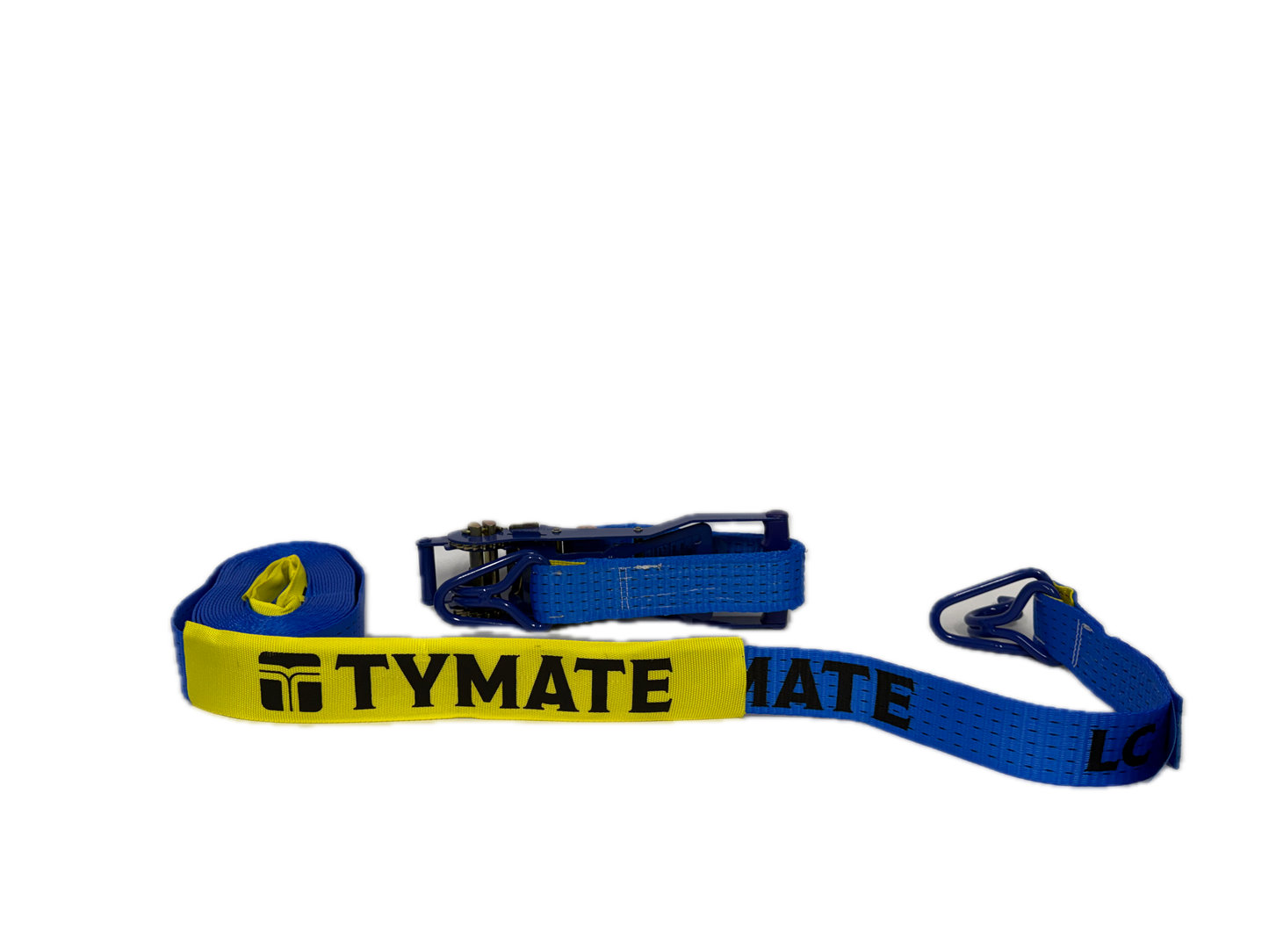 TYMATE Ratchet Tie Down (Reverse Action) Ergo 9m x 50mm Swan Hook LC 2500kg - Blue
