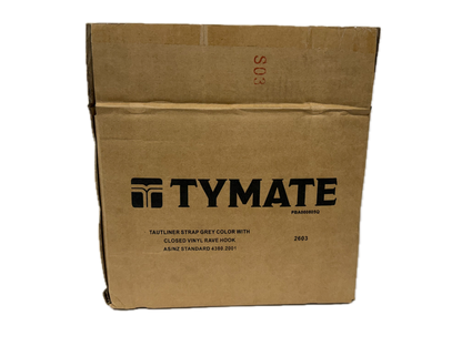TYMATE - Tautliner Strap 58cm Grey with Closed Vinyl Rave Hook