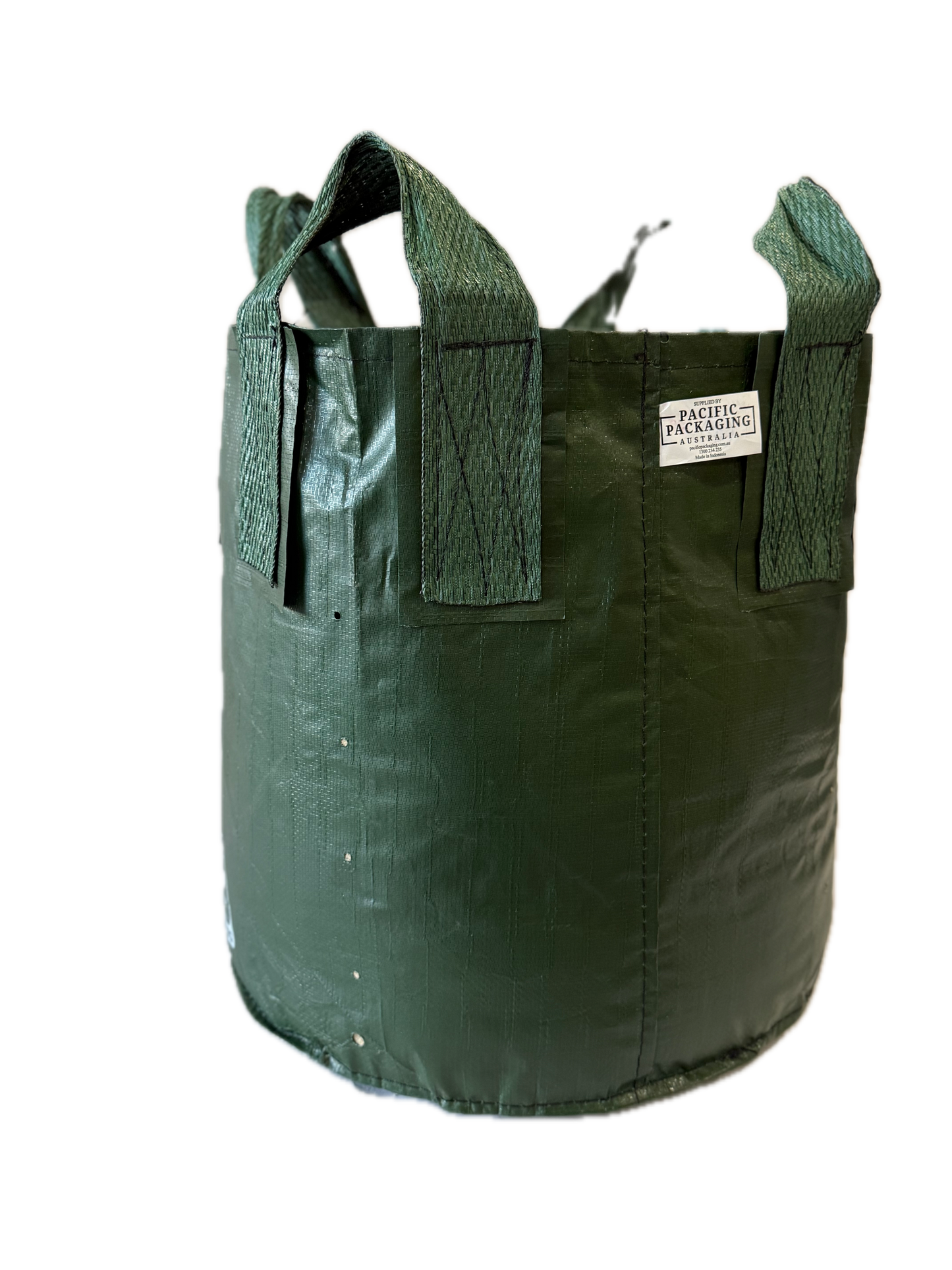 Planter King® 100L Planter Bag with Handles, Green HDPE Plant Bag (51 x 50 cm)