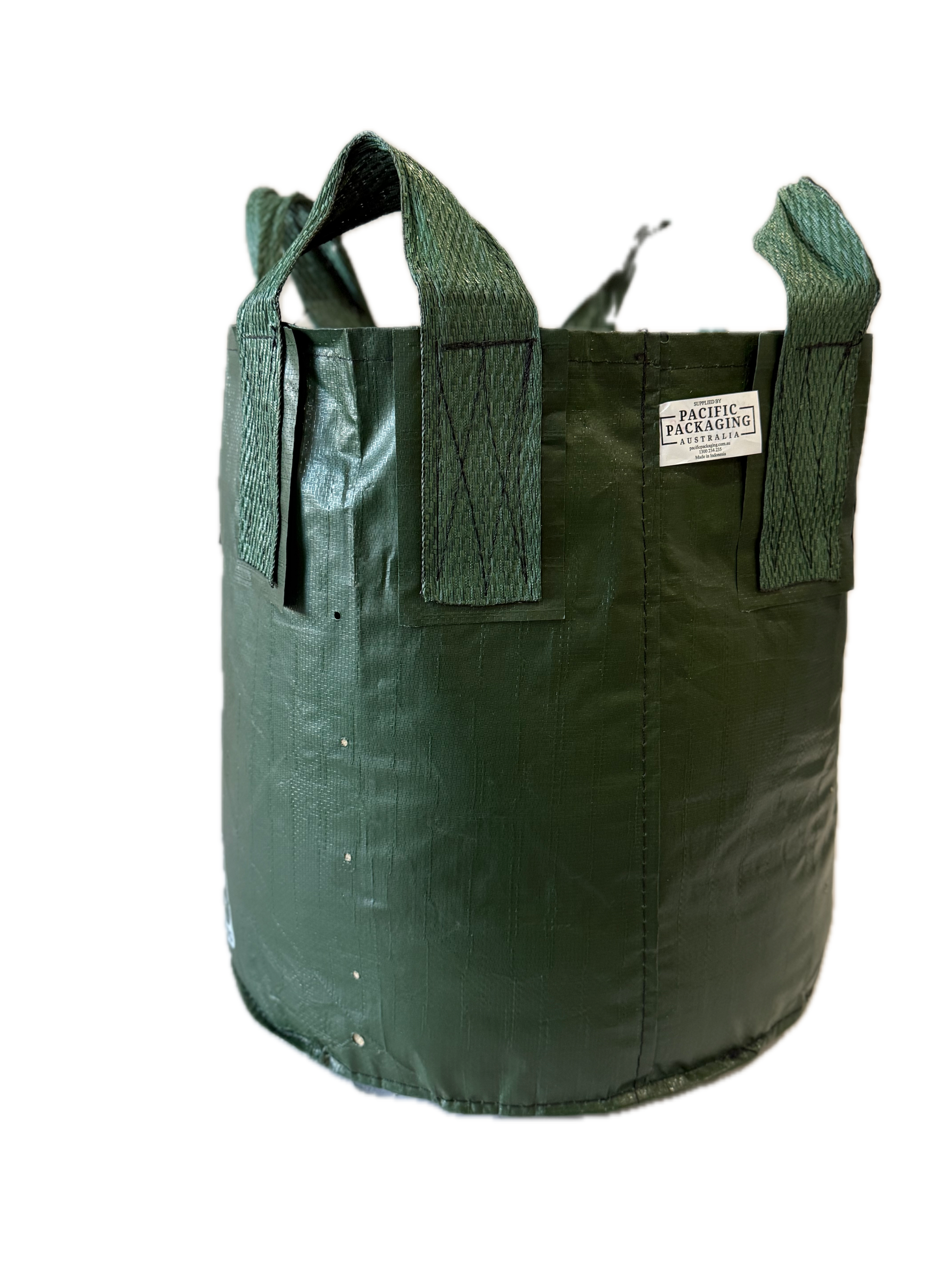 Planter King® 100L Planter Bag with Handles, Green HDPE Plant Bag (51 x 50 cm)