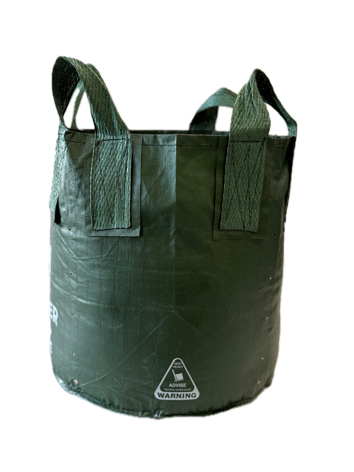 Planter King® 100L Planter Bag with Handles, Green HDPE Plant Bag (51 x 50 cm)
