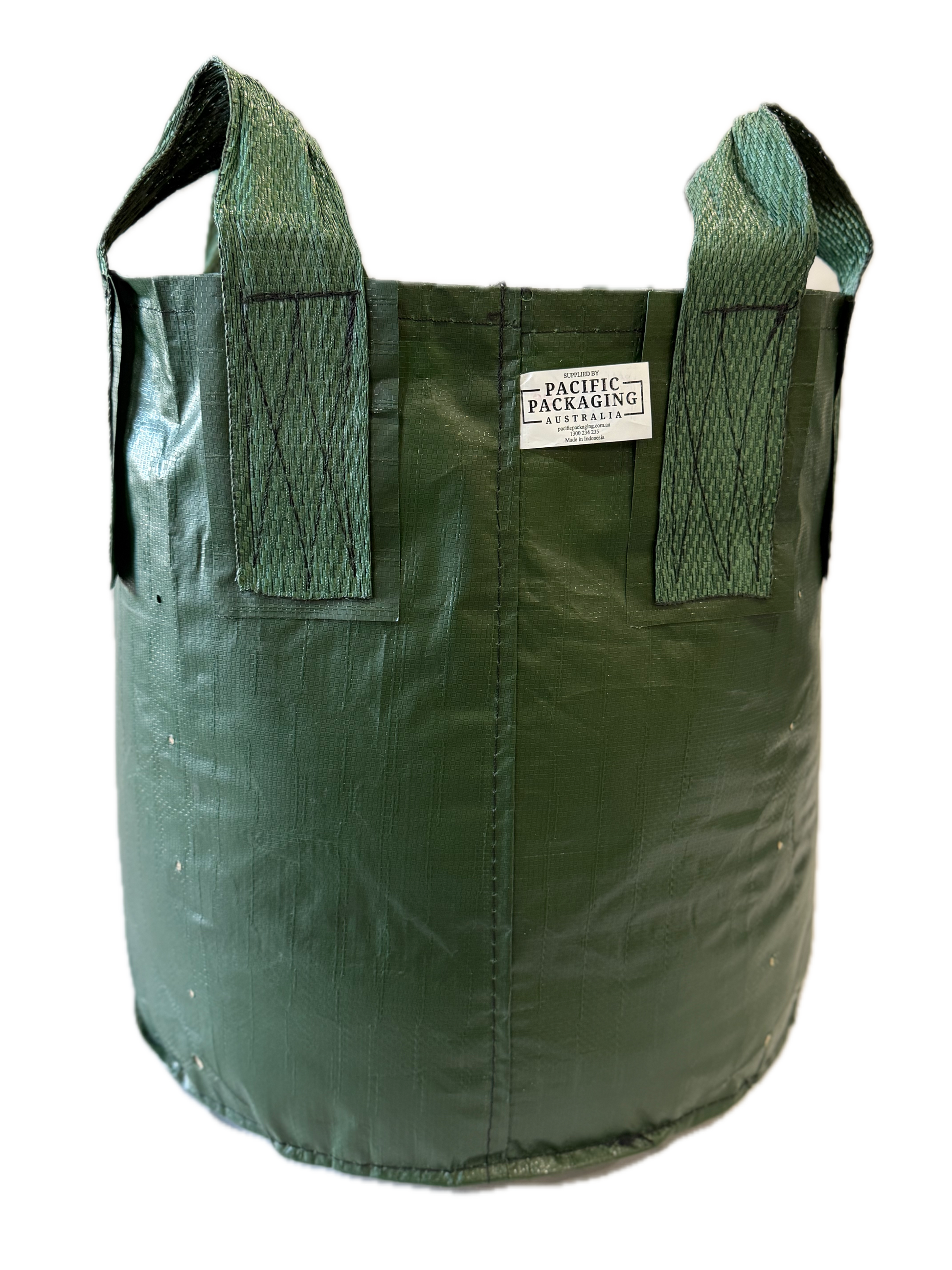 Planter King® 100L Planter Bag with Handles, Green HDPE Plant Bag (51 x 50 cm)