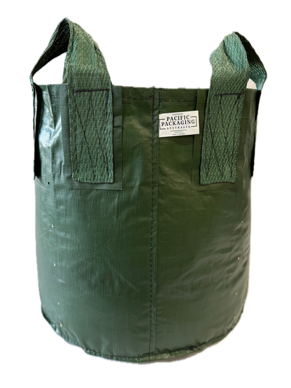 Planter King® 100L Planter Bag with Handles, Green HDPE Plant Bag (51 x 50 cm)
