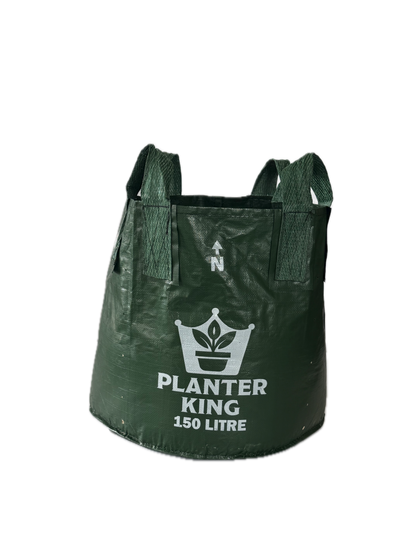 Planter King® 150L Planter Bag with Handles, Green HDPE Plant Bag (60 x 54 cm)