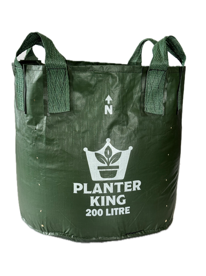 Planter King® 200L Planter Bag with Handles, Green HDPE Plant Bag (65 x 60 cm)