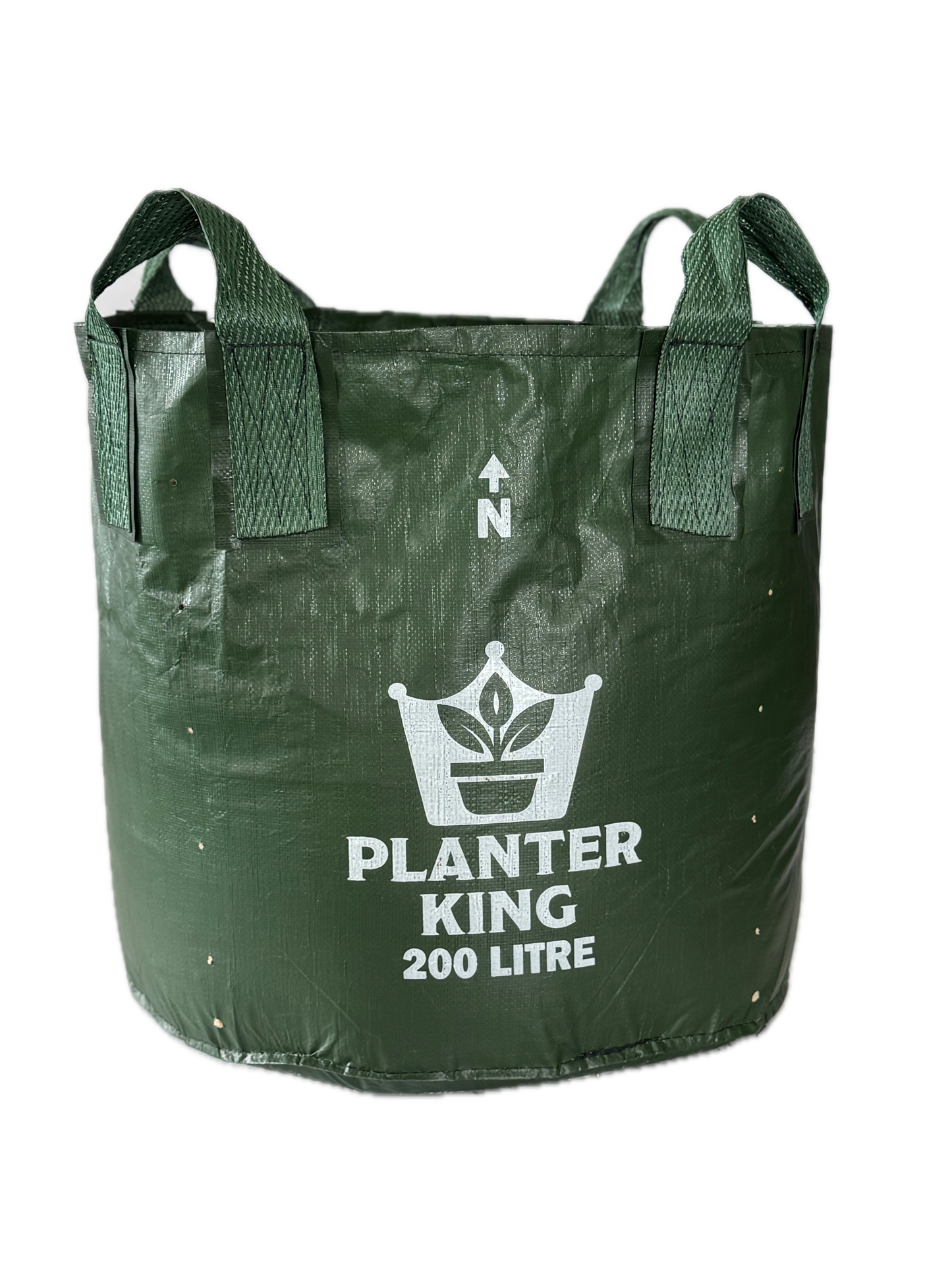 Planter King® 200L Planter Bag with Handles, Green HDPE Plant Bag (65 x 60 cm)