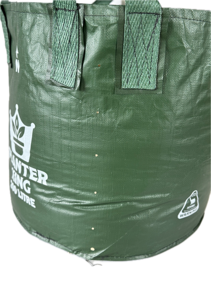 Planter King® 200L Planter Bag with Handles, Green HDPE Plant Bag (65 x 60 cm)