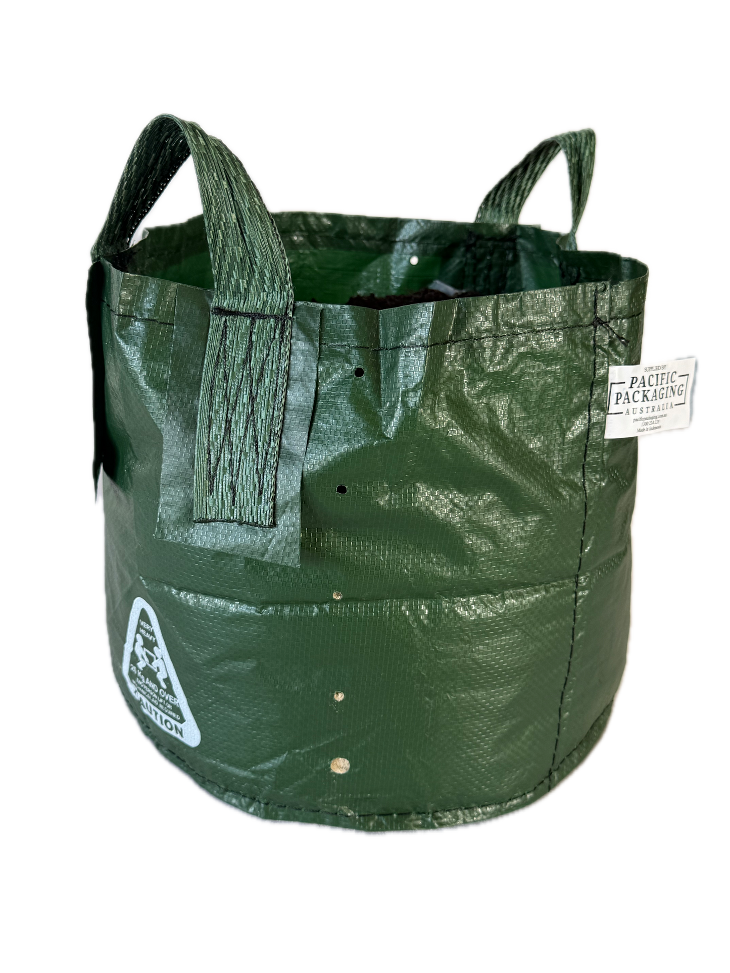 Planter King® 25L Planter Bag with Handles – Green HDPE Plant Bag (34 × 28 cm)
