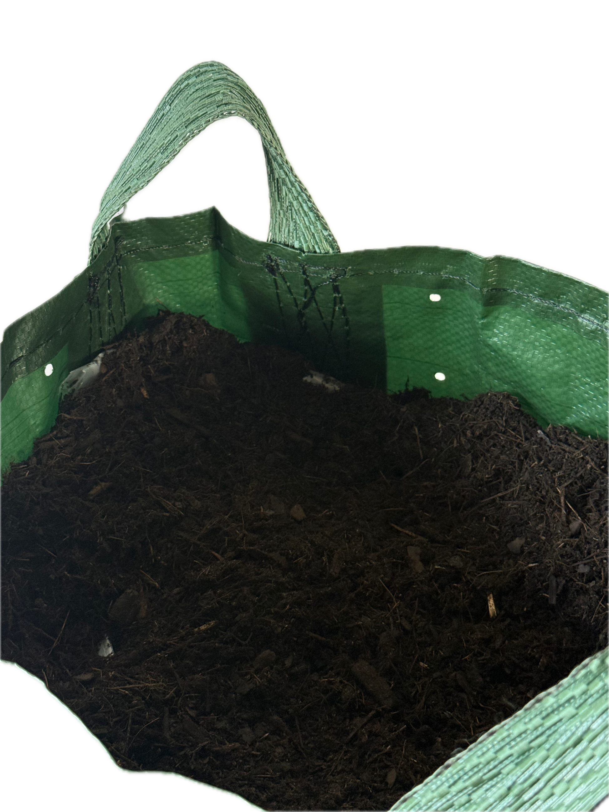 Planter King® 25L Planter Bag with Handles – Green HDPE Plant Bag (34 × 28 cm)