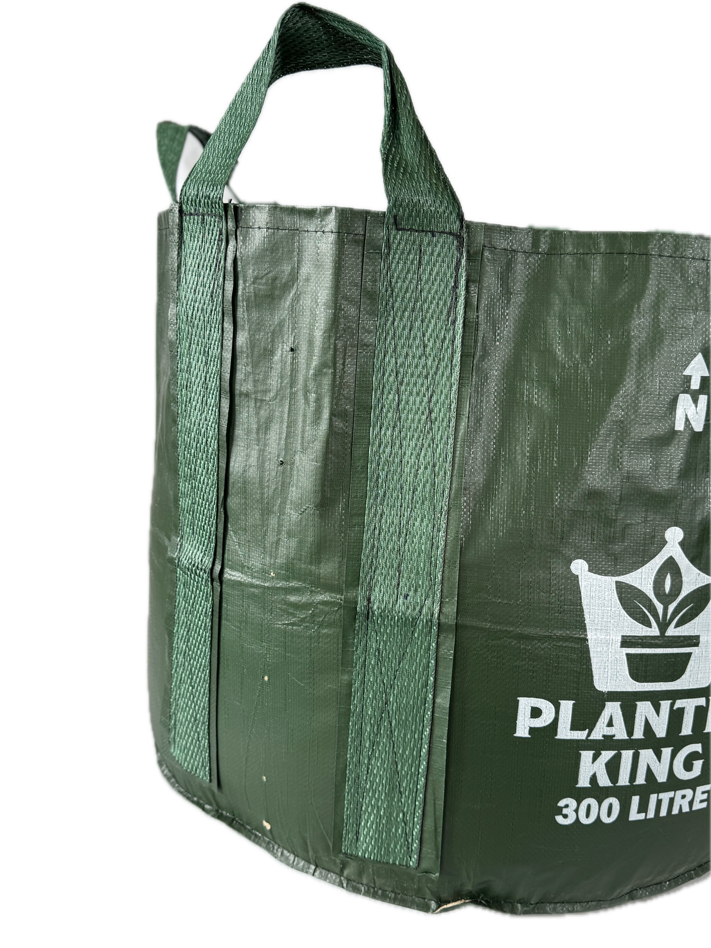 Planter King® 100L Planter Bag with Long Handles, Green HDPE Garden Grow Bag (80 x 60 cm)