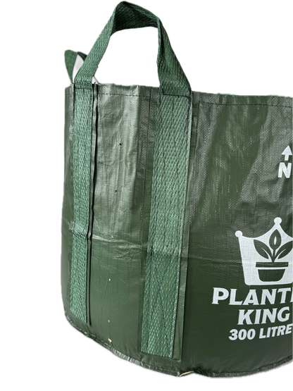Planter King® 100L Planter Bag with Long Handles, Green HDPE Garden Grow Bag (80 x 60 cm)
