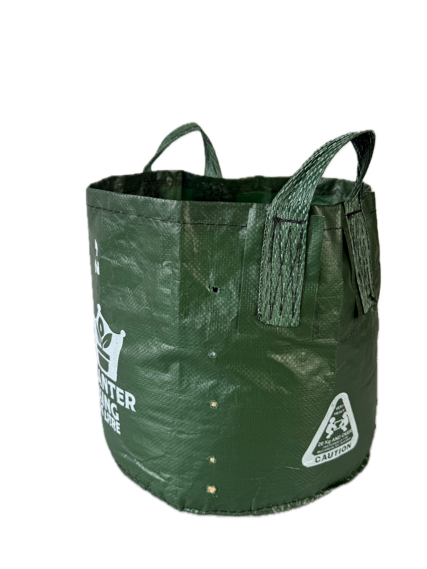 Planter King® 35L Planter Bag with Handles, Green HDPE Plant Bag (37 × 33 cm)