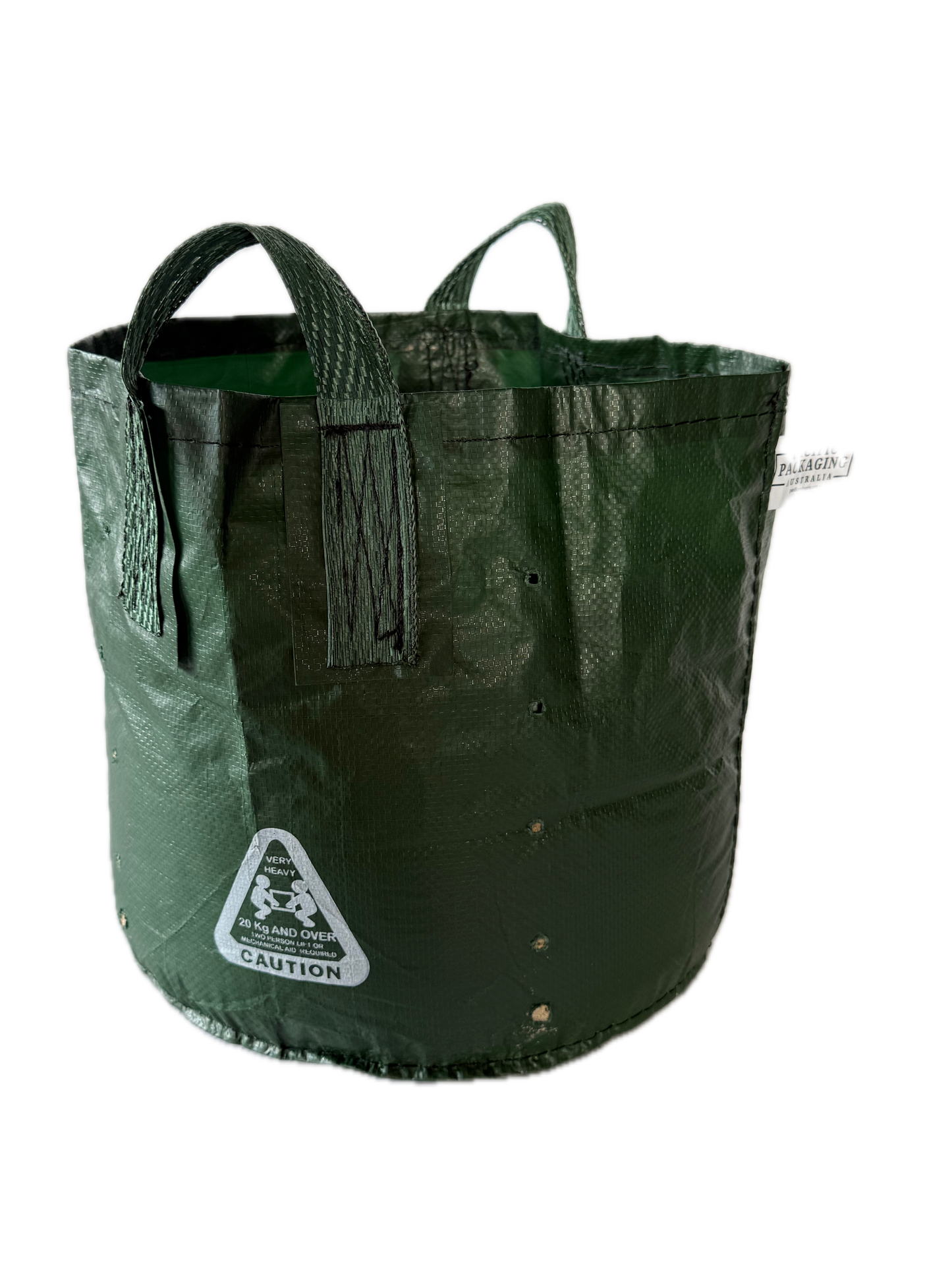 Planter King® 35L Planter Bag with Handles, Green HDPE Plant Bag (37 × 33 cm)