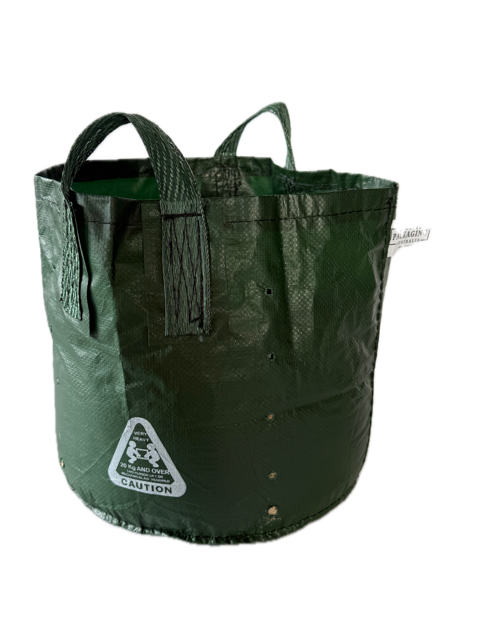 Planter King® 35L Planter Bag with Handles, Green HDPE Plant Bag (37 × 33 cm)