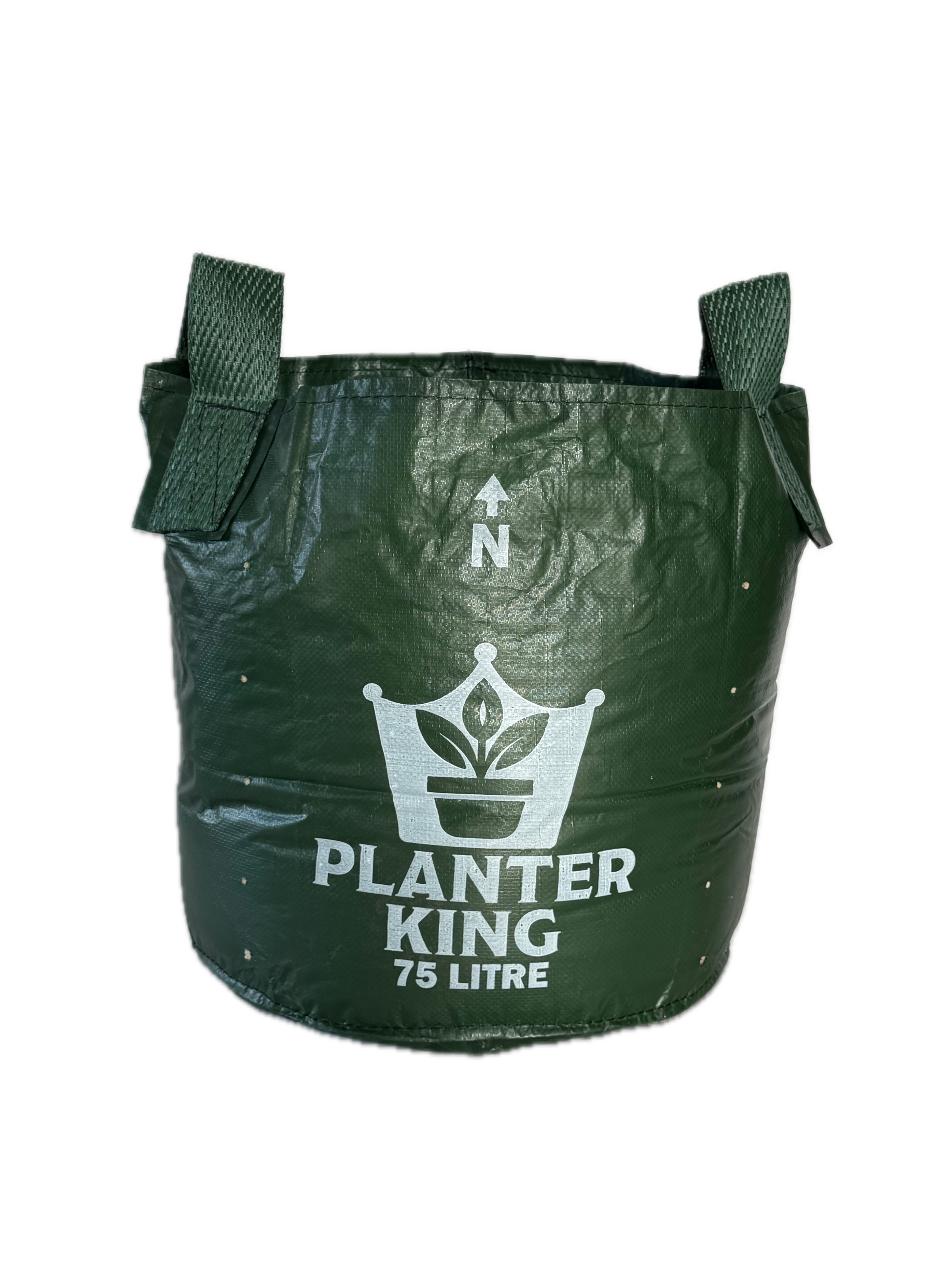 Planter King® 35L Planter Bag with Handles, Green HDPE Plant Bag (37 × 33 cm)
