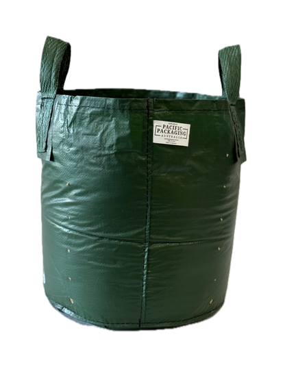 Planter King® 75L Planter Bag with Handles, Green HDPE Plant Bag (46 x 46 cm)